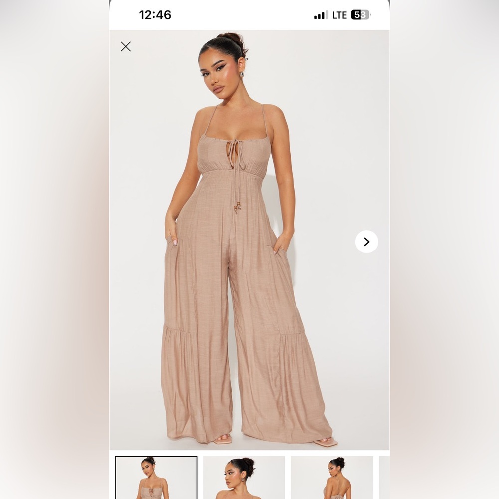 NWT FASHION NOVA Gauze Jumpsuit